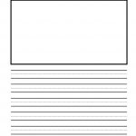 Writing Paper Printable For Children | Notebook Paper Templates   Free Printable Kindergarten Lined Paper Template