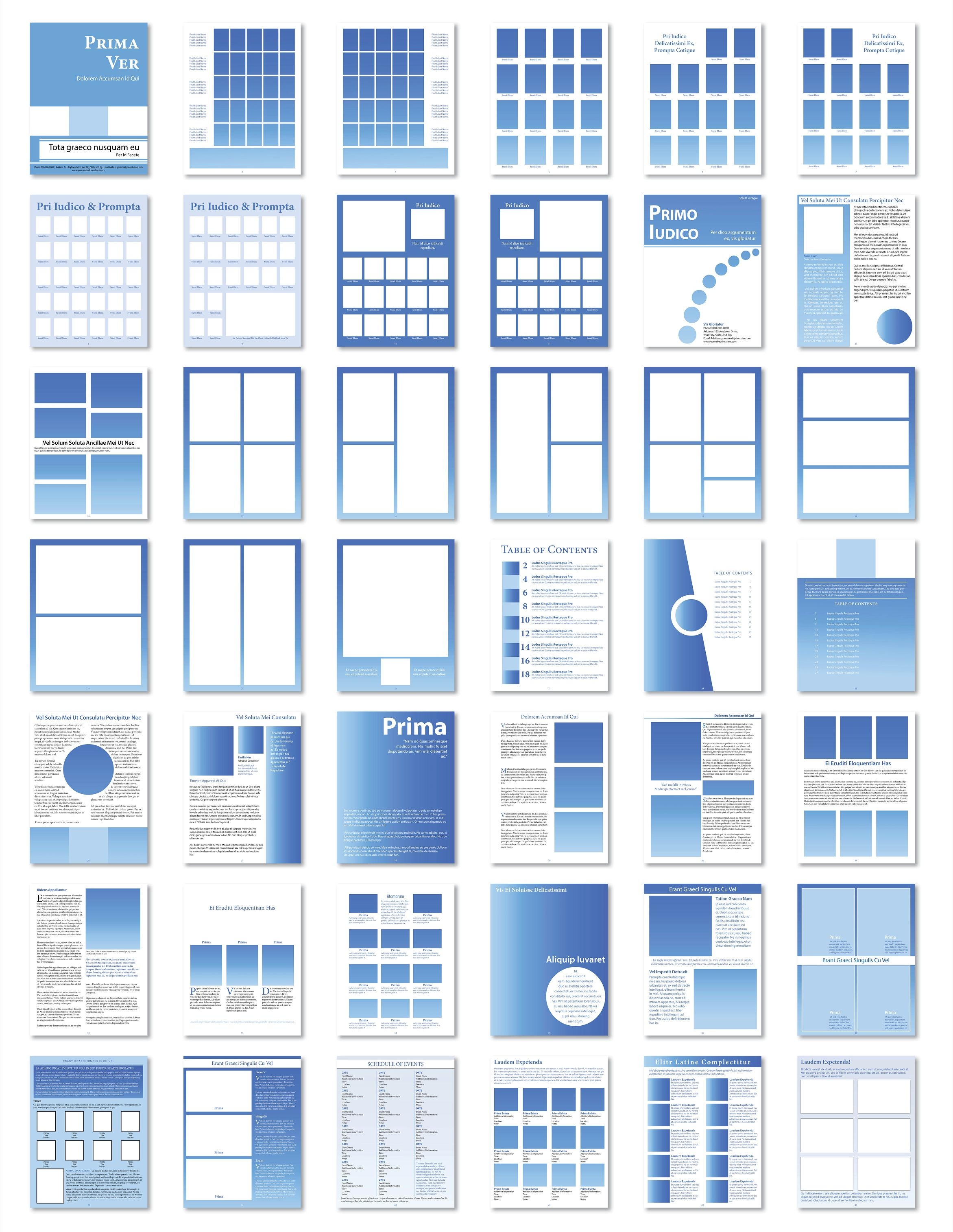 Year Book Templates | Printingcenterusa - Free Printable Yearbook Templates