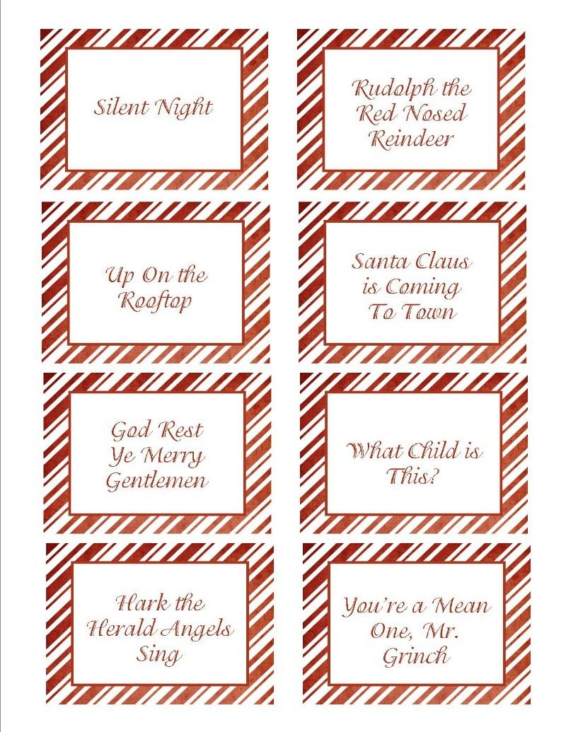 You Can Use These Printable Cards To Play Several Christmas Games - Free Printable Christmas Pictionary Cards