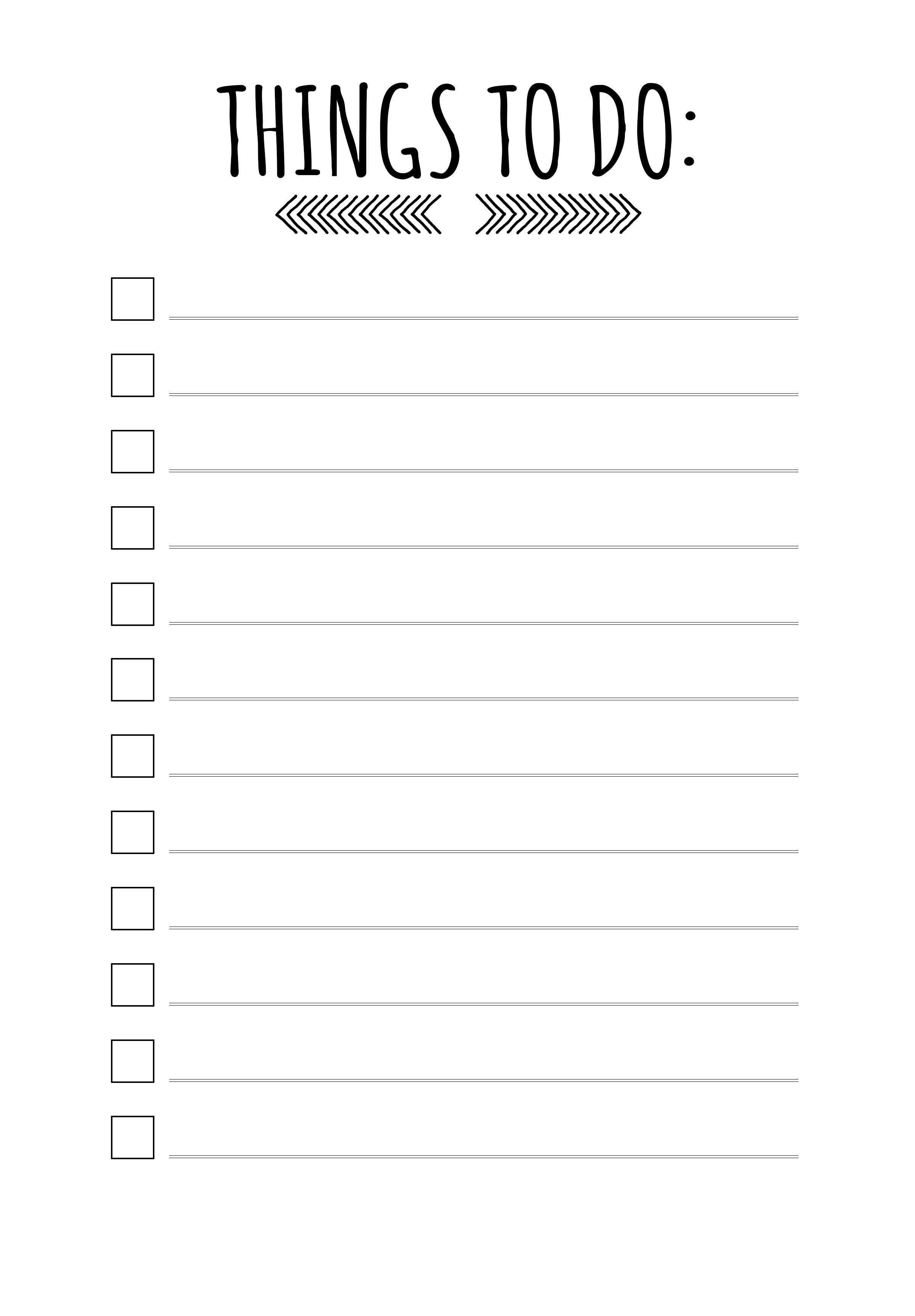 You&amp;#039;ll Want To Get Through Your To-Do List When You Have Templates - Free Printable To Do List