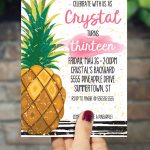Your Weekly Free* {Happy Monday} Printable Design From   Free Printable Pineapple Invitations