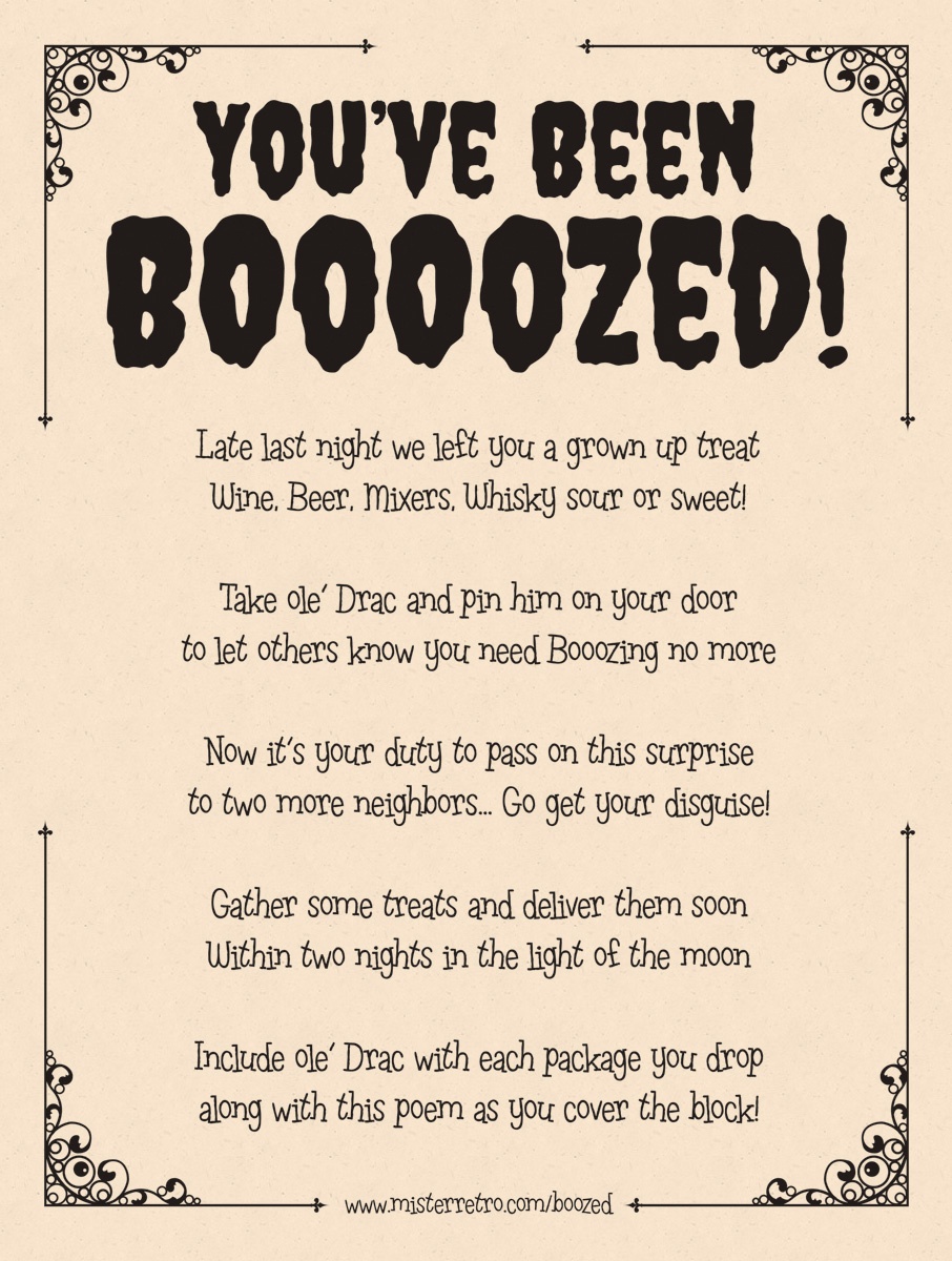 You&amp;#039;ve Been Boozed! - You Ve Been Boozed Free Printable
